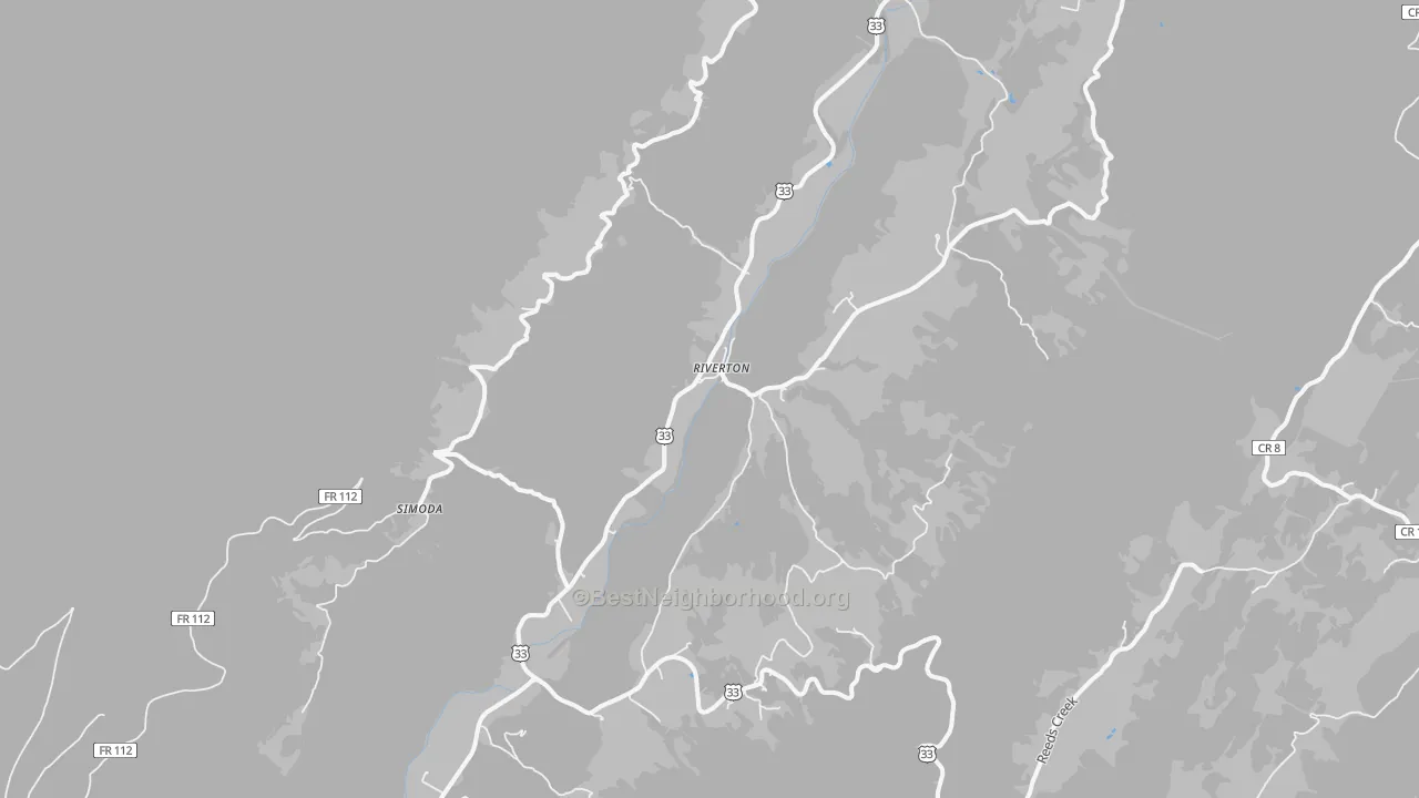 Transit Grade map of 26814, WV