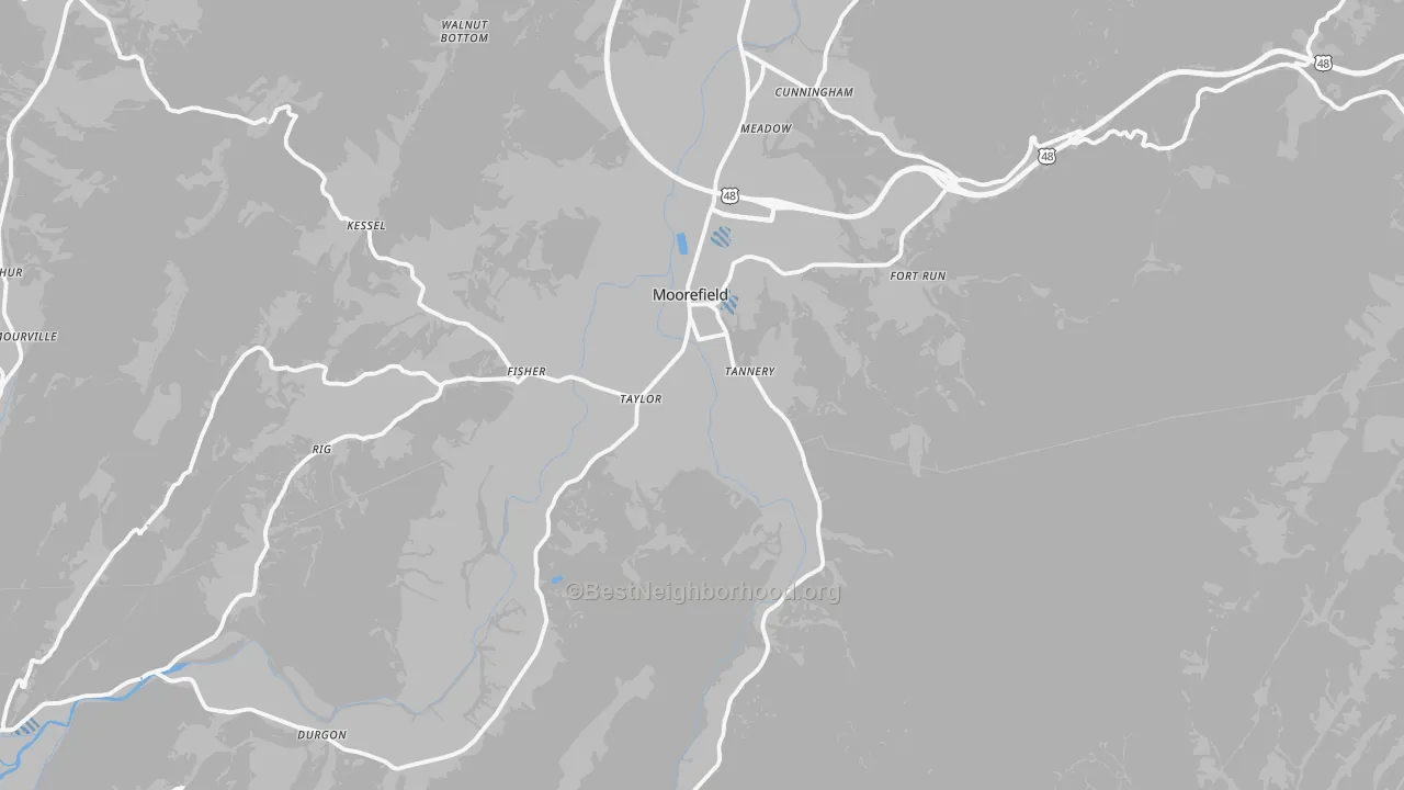 Transit Grade map of 26836, WV