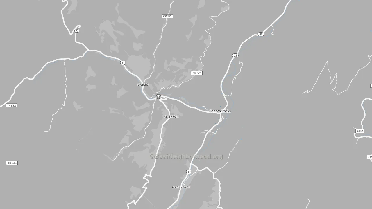 Transit Grade map of 26884, WV