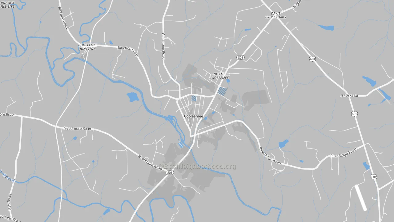 Transit Grade map of 27014, NC