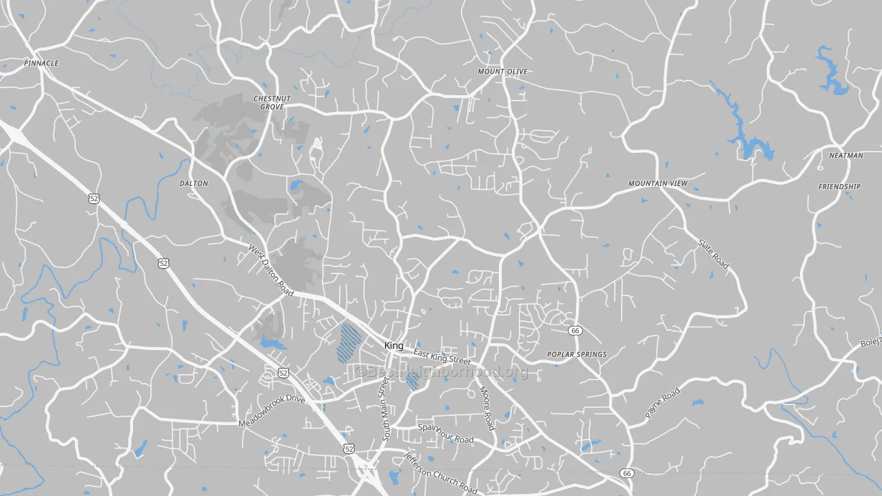 Transit Grade map of 27021, NC