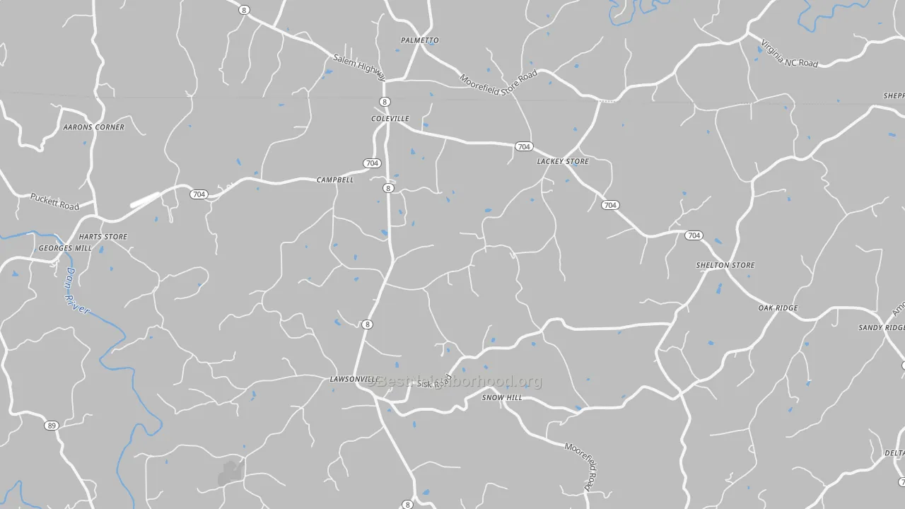 Transit Grade map of 27022, NC