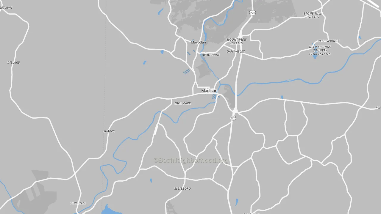 Transit Grade map of 27025, NC