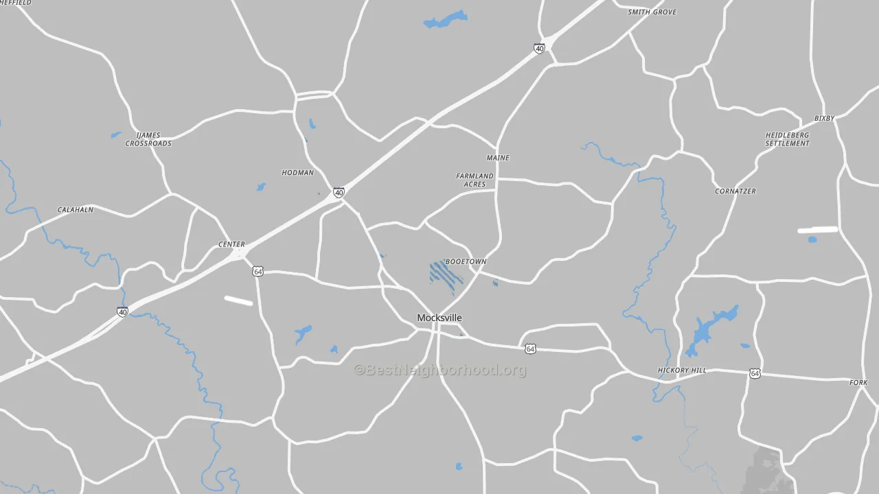 Transit Grade map of 27028, NC