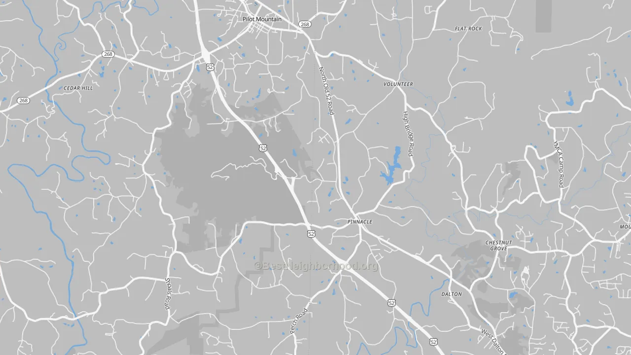Transit Grade map of 27043, NC