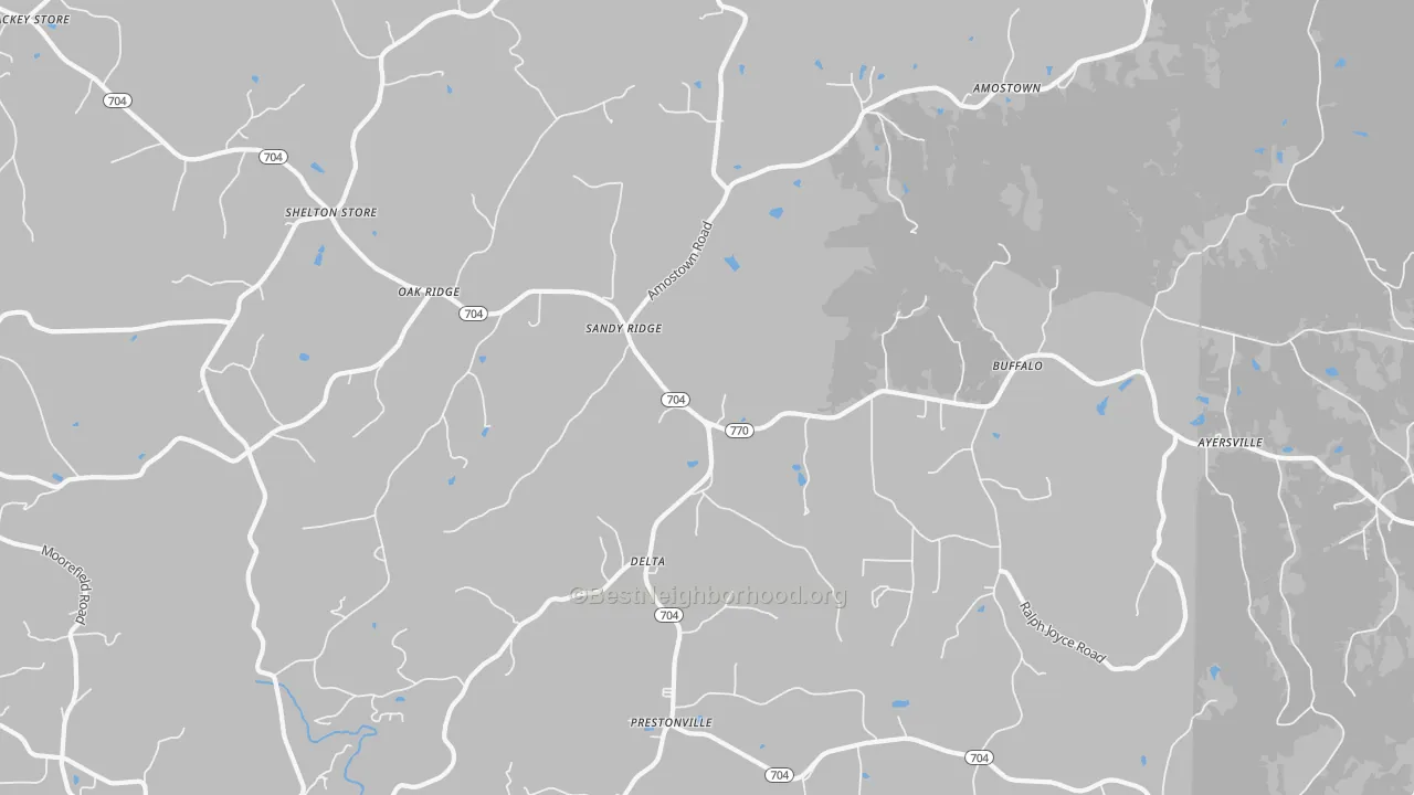 Transit Grade map of 27046, NC