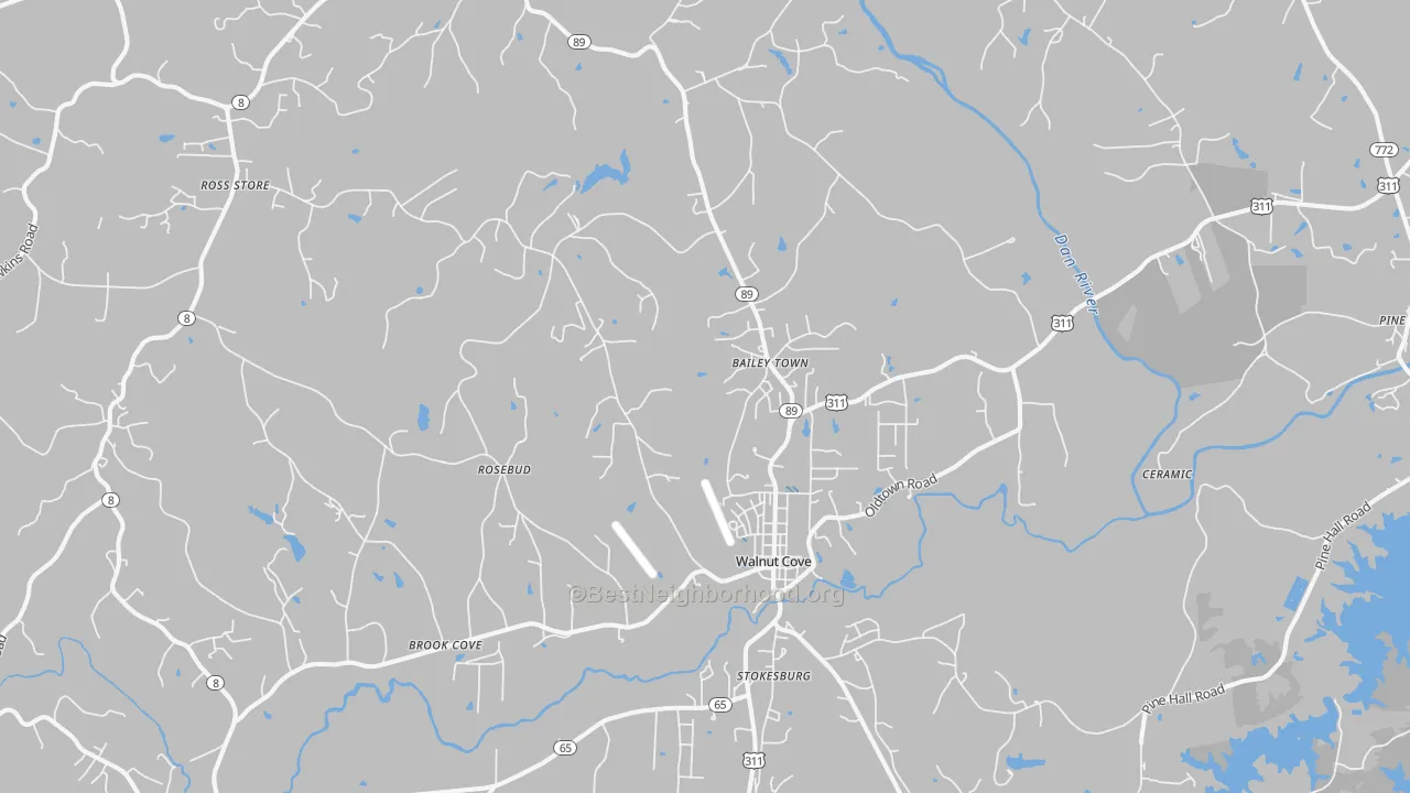 Transit Grade map of 27052, NC