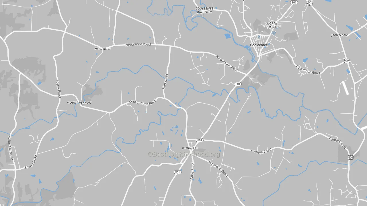 Transit Grade map of 27054, NC
