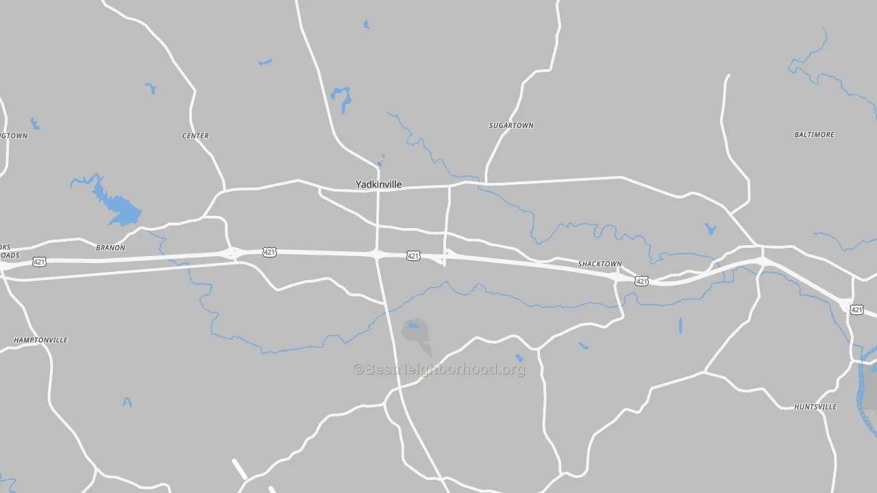 Transit Grade map of 27055, NC