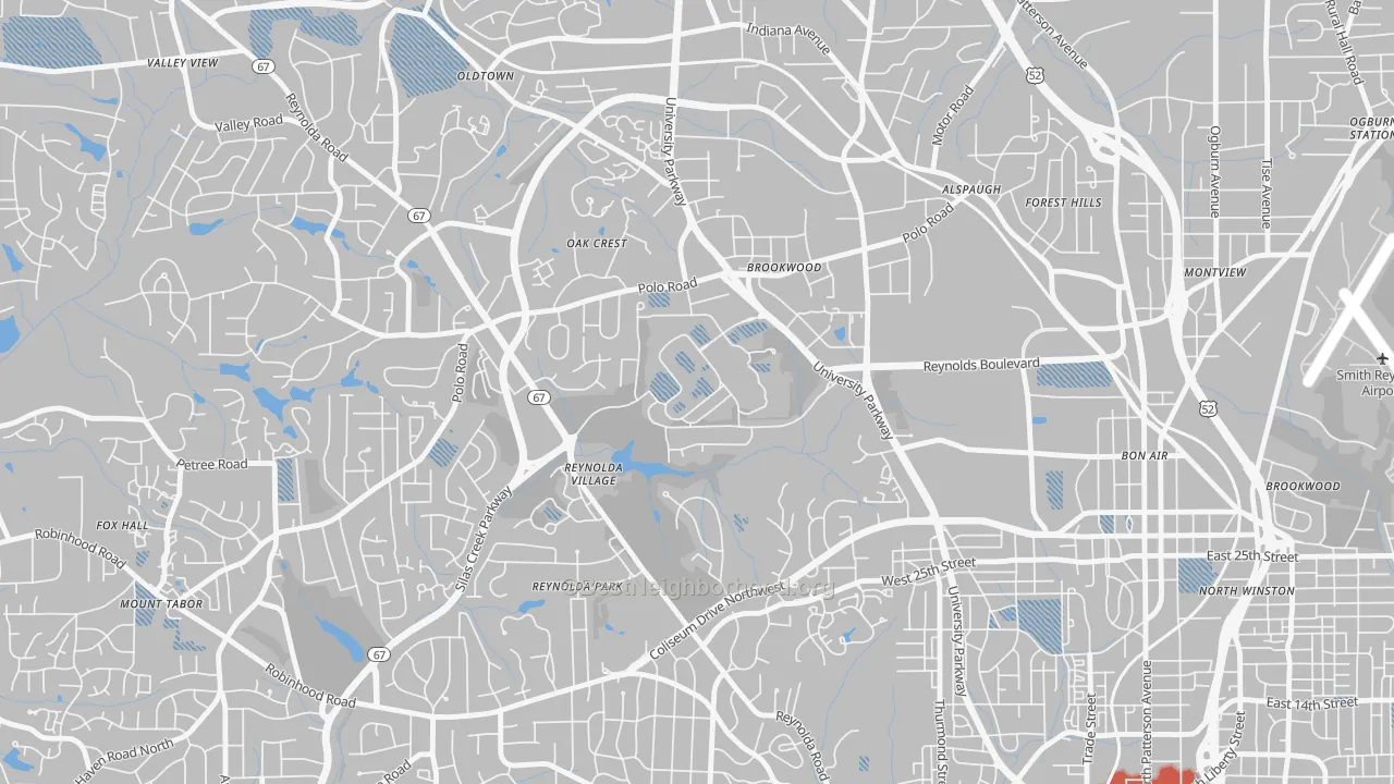 Transit Grade map of 27109, NC