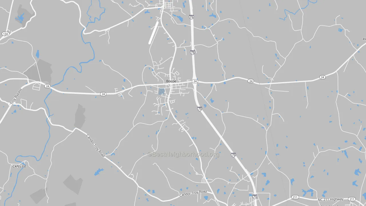 Transit Grade map of 27209, NC