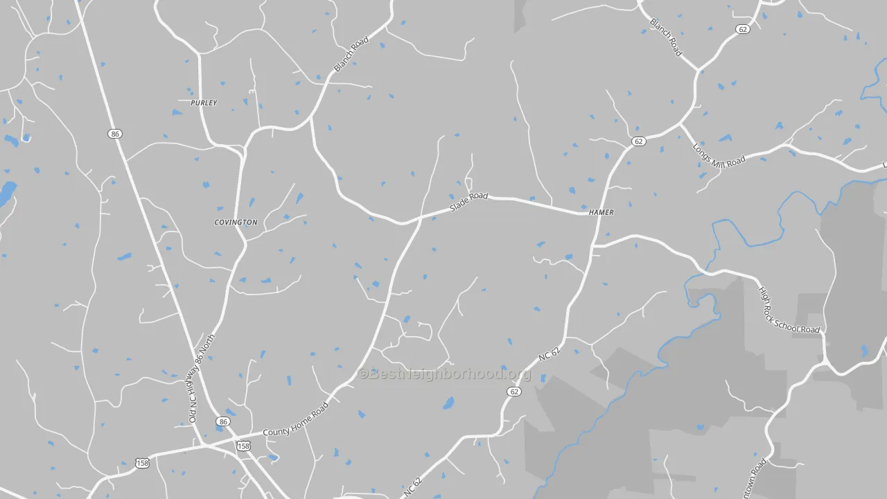 Transit Grade map of 27212, NC