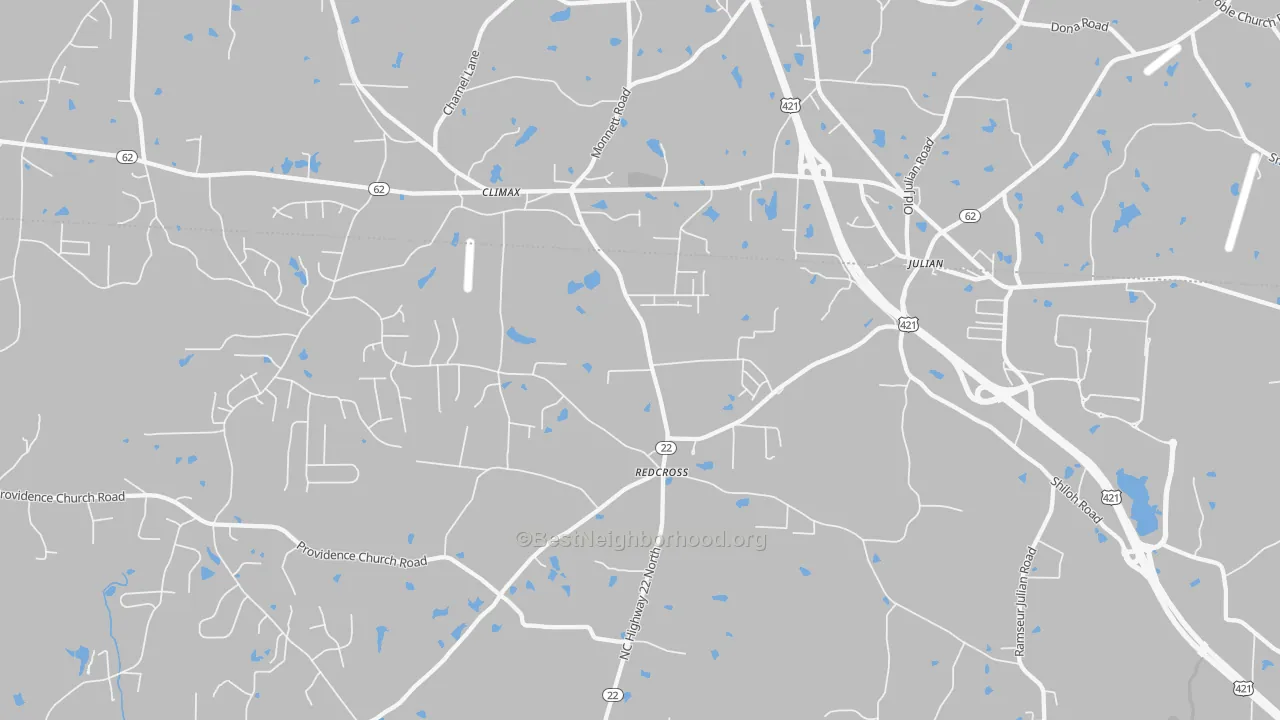 Transit Grade map of 27233, NC