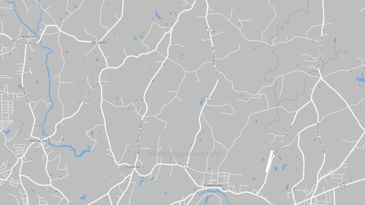 Transit Grade map of 27248, NC