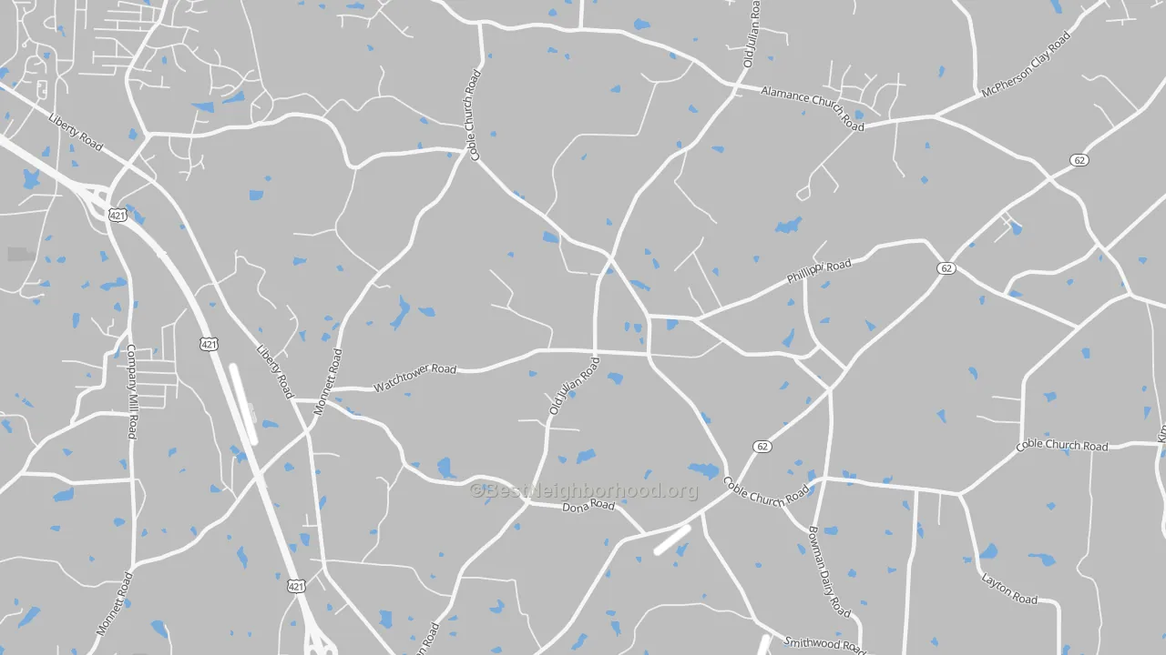 Transit Grade map of 27283, NC