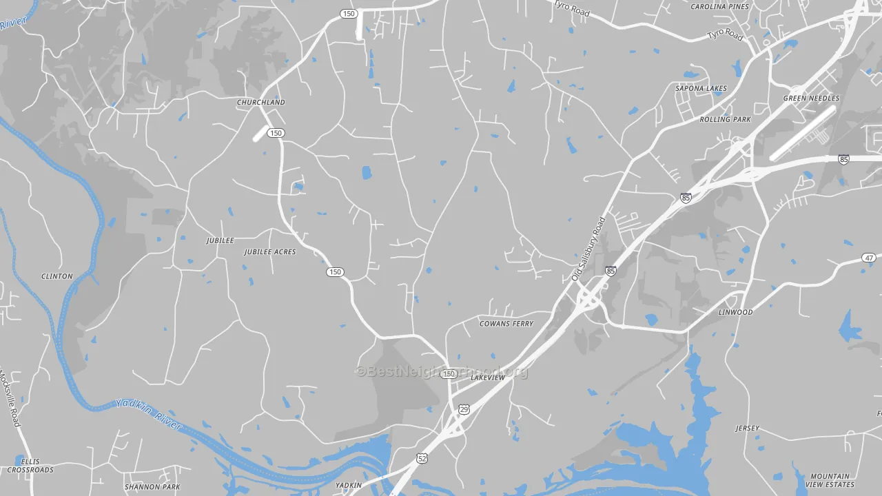 Transit Grade map of 27299, NC