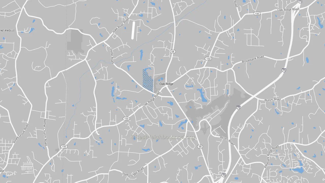Transit Grade map of 27310, NC