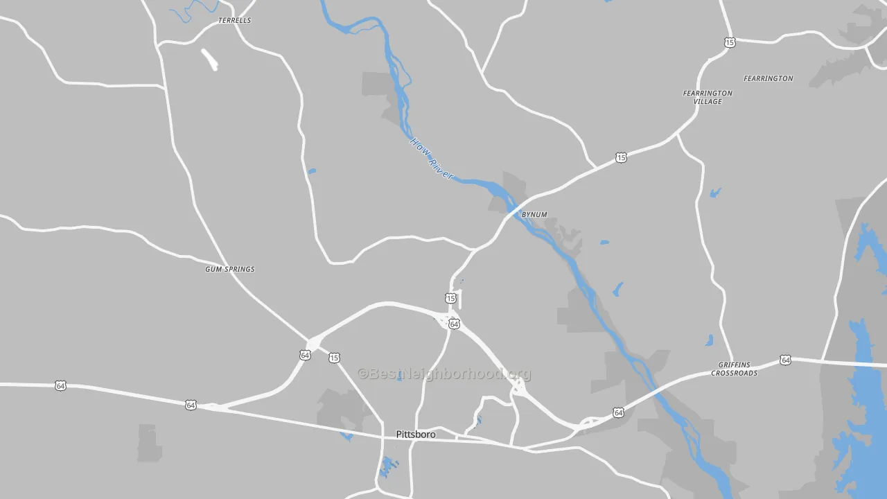 Transit Grade map of 27312, NC