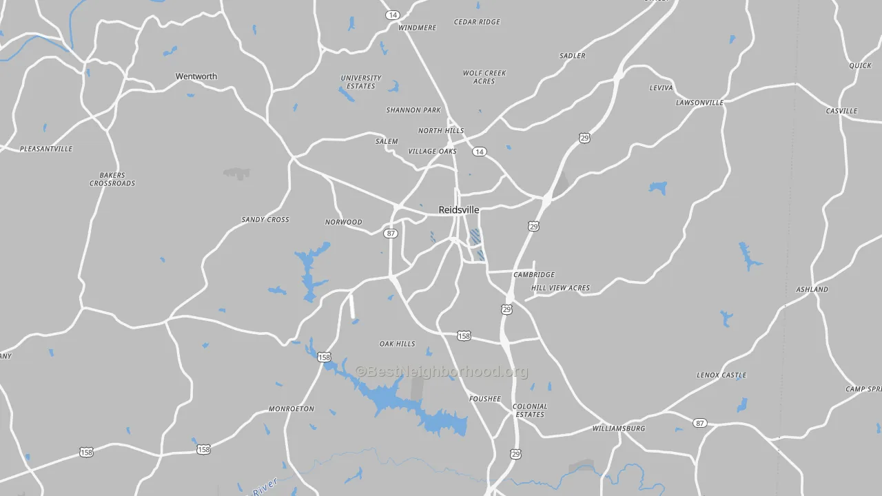 Transit Grade map of 27320, NC