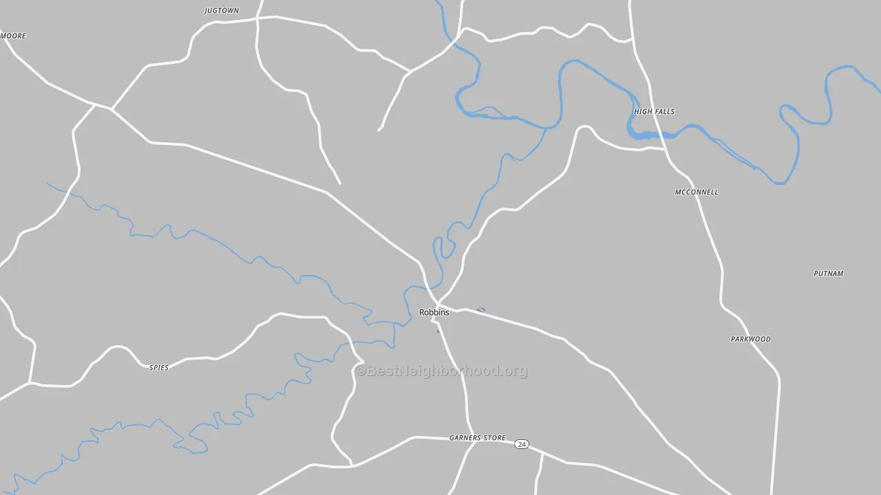 Transit Grade map of 27325, NC