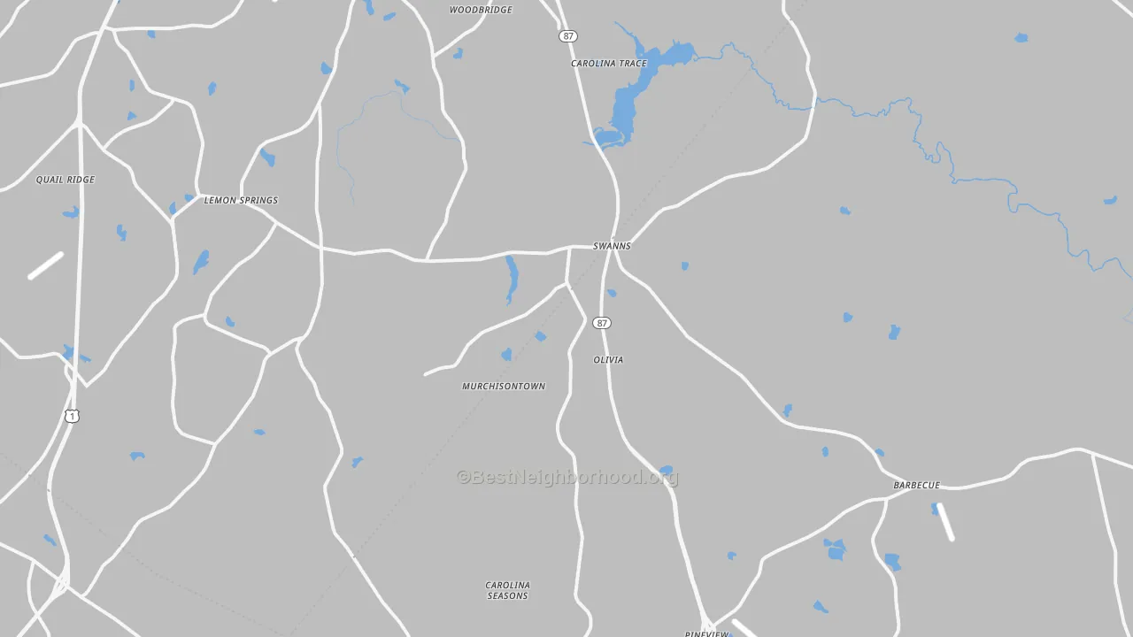 Transit Grade map of 27332, NC