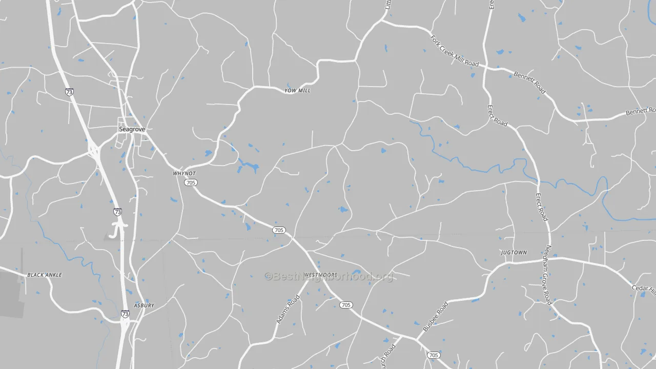 Transit Grade map of 27341, NC