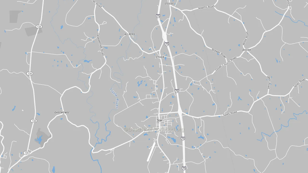 Transit Grade map of 27356, NC