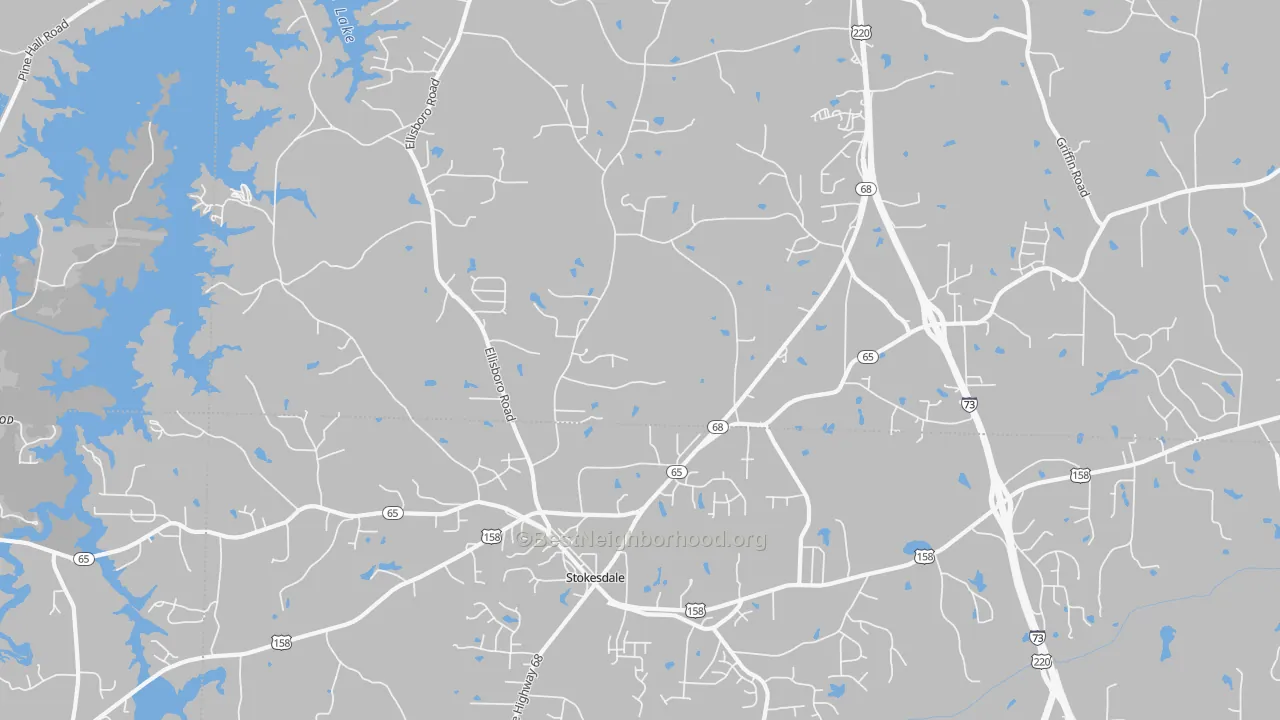 Transit Grade map of 27357, NC