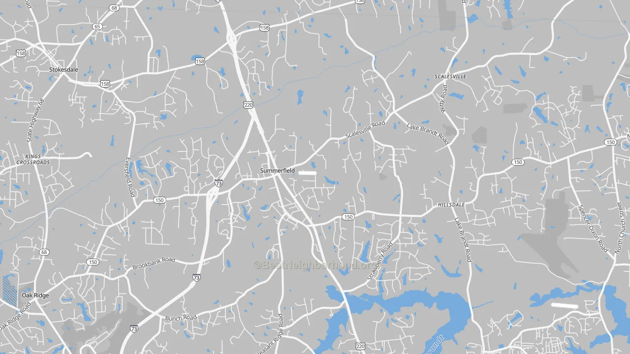 Transit Grade map of 27358, NC