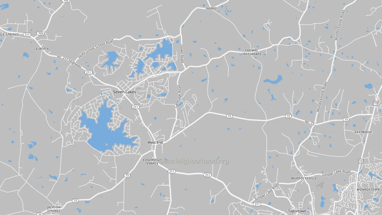 Transit Grade map of 27376, NC
