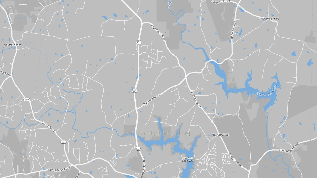 Transit Grade map of 27503, NC