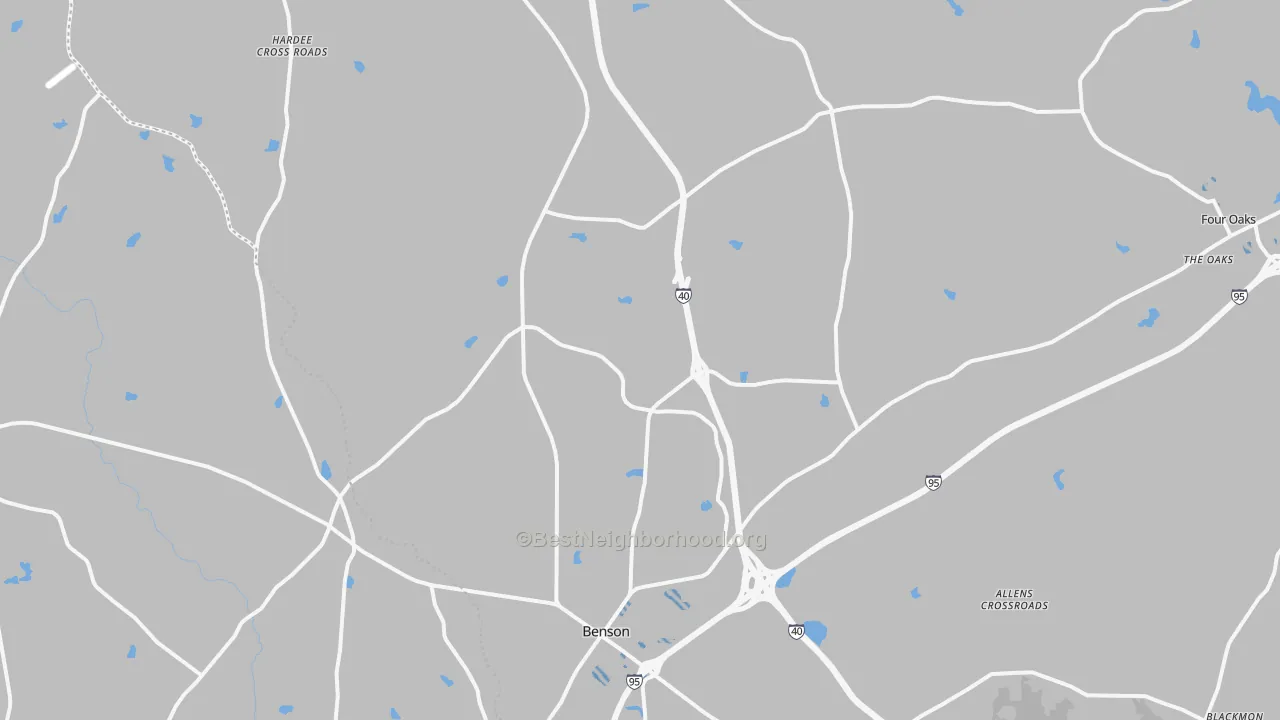 Transit Grade map of 27504, NC