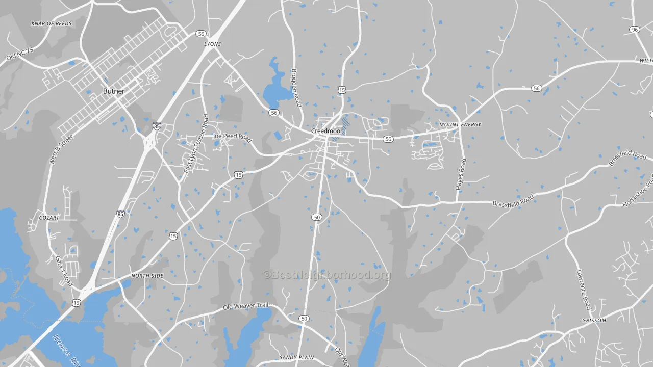 Transit Grade map of 27522, NC