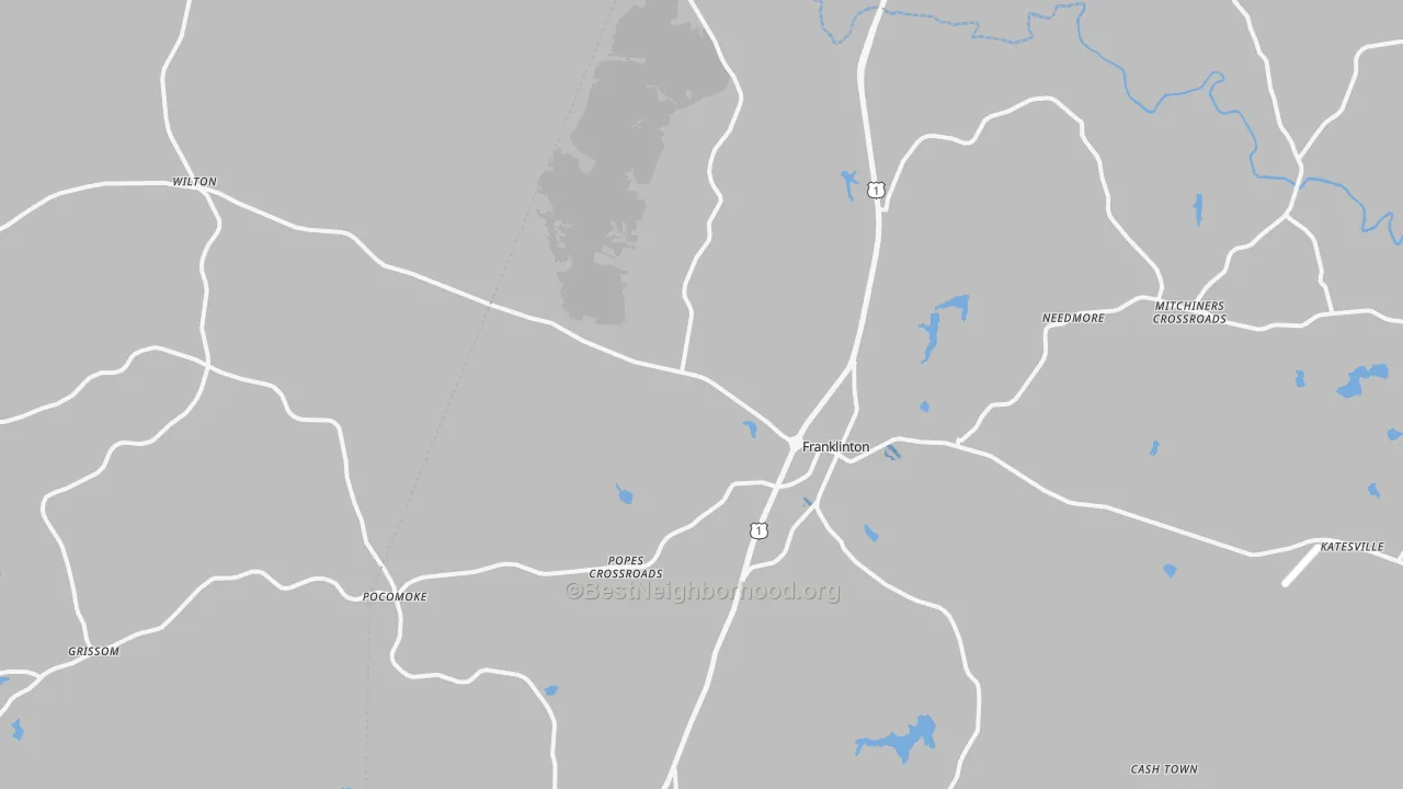 Transit Grade map of 27525, NC