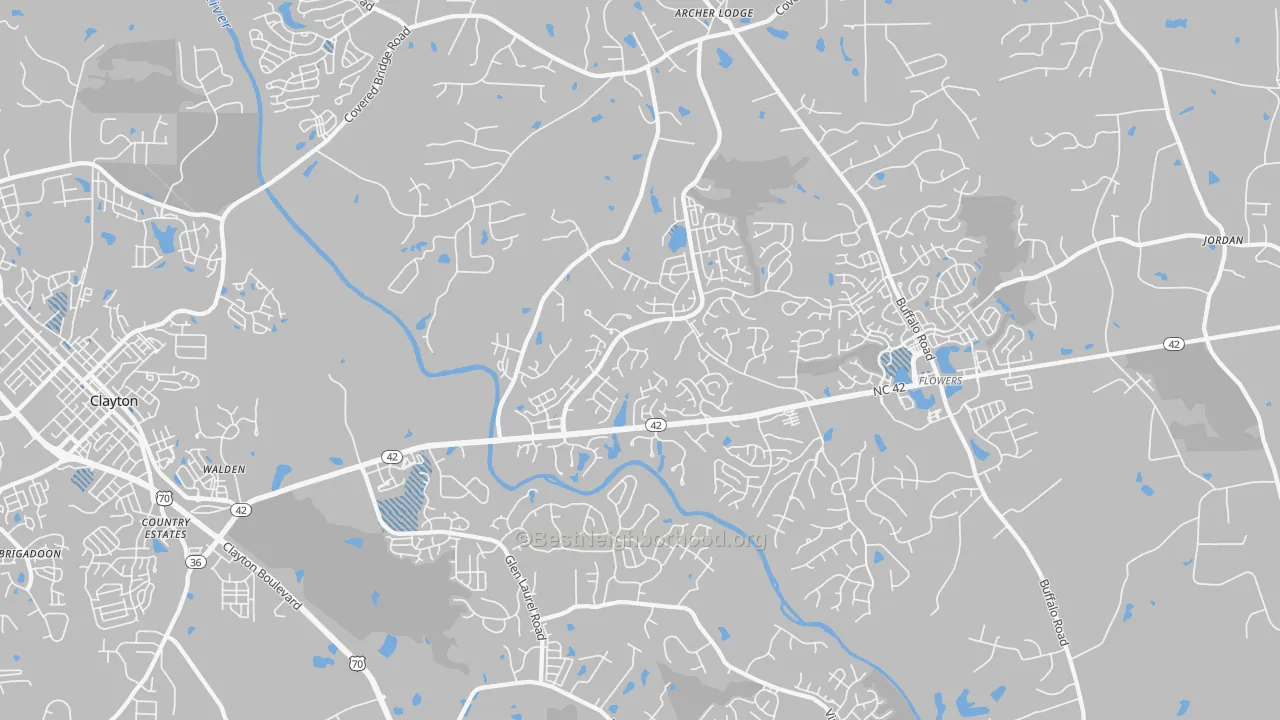 Transit Grade map of 27527, NC