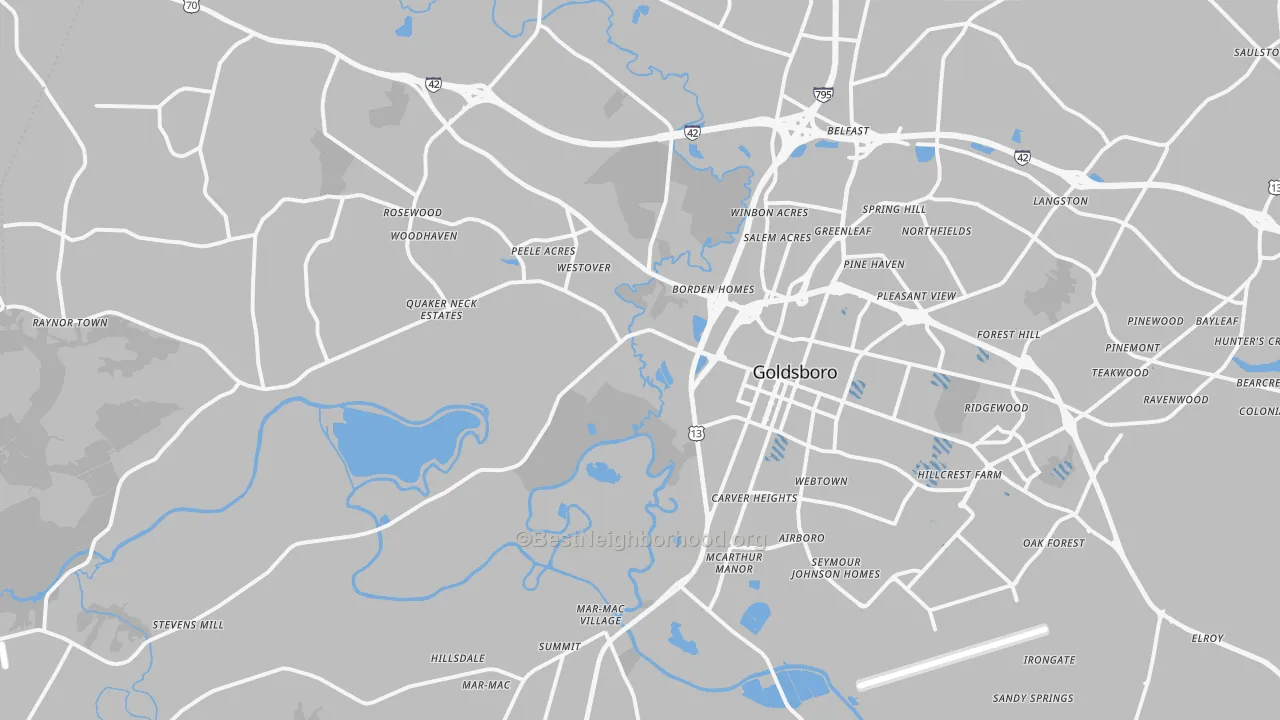 Transit Grade map of 27530, NC