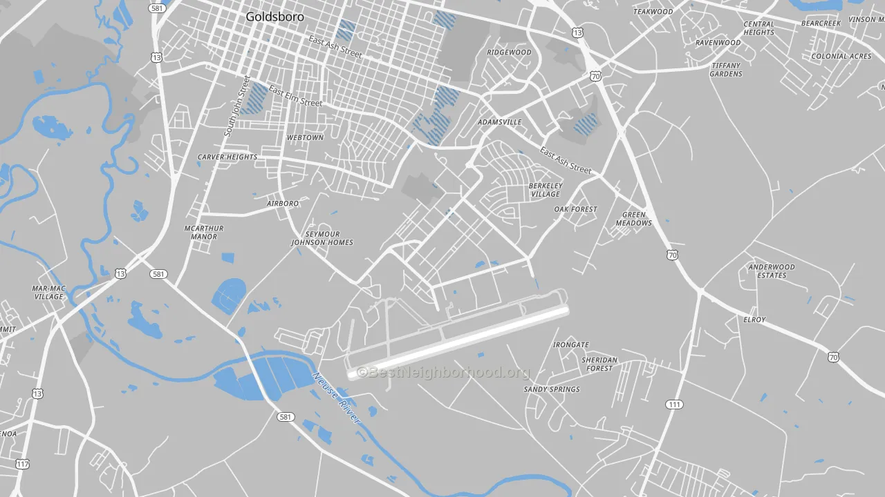 Transit Grade map of 27531, NC