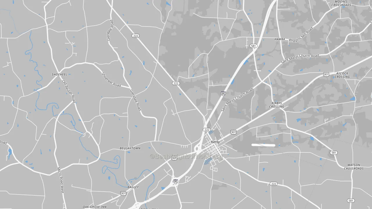 Transit Grade map of 27542, NC