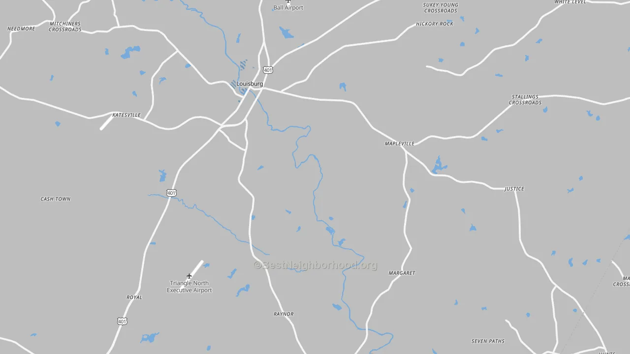Transit Grade map of 27549, NC
