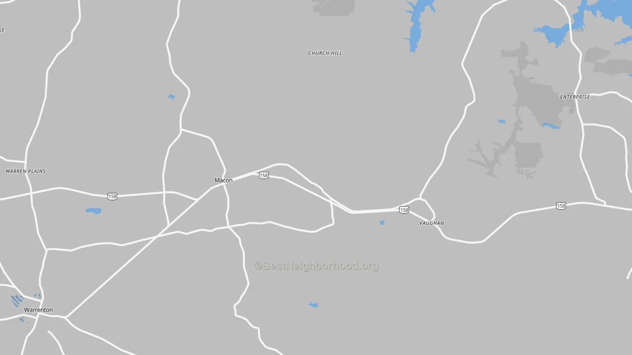 Transit Grade map of 27551, NC