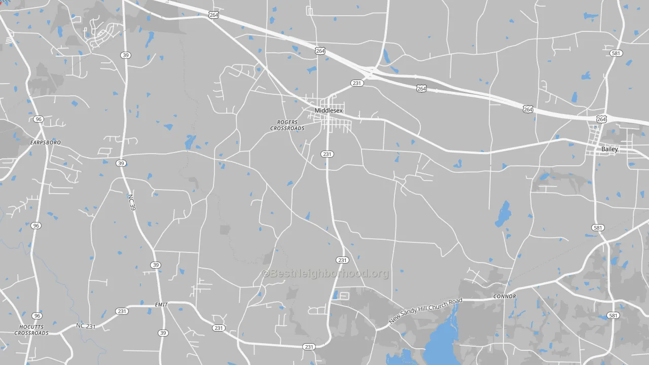 Transit Grade map of 27557, NC