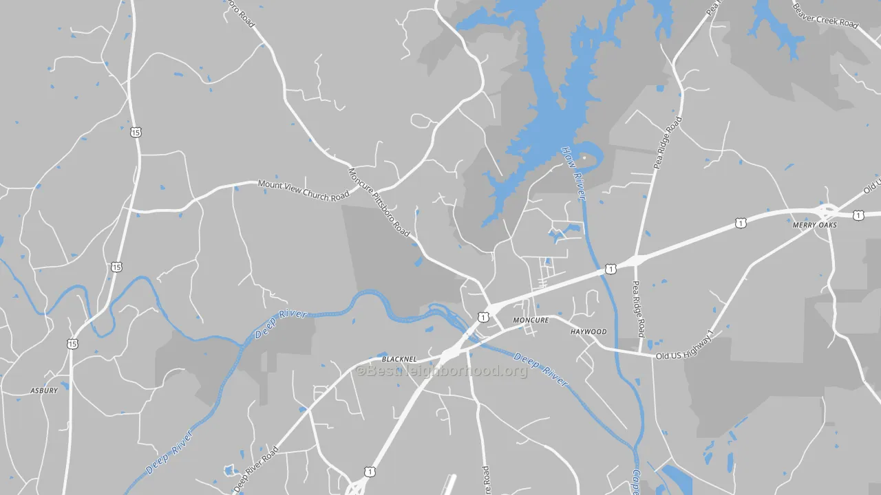 Transit Grade map of 27559, NC