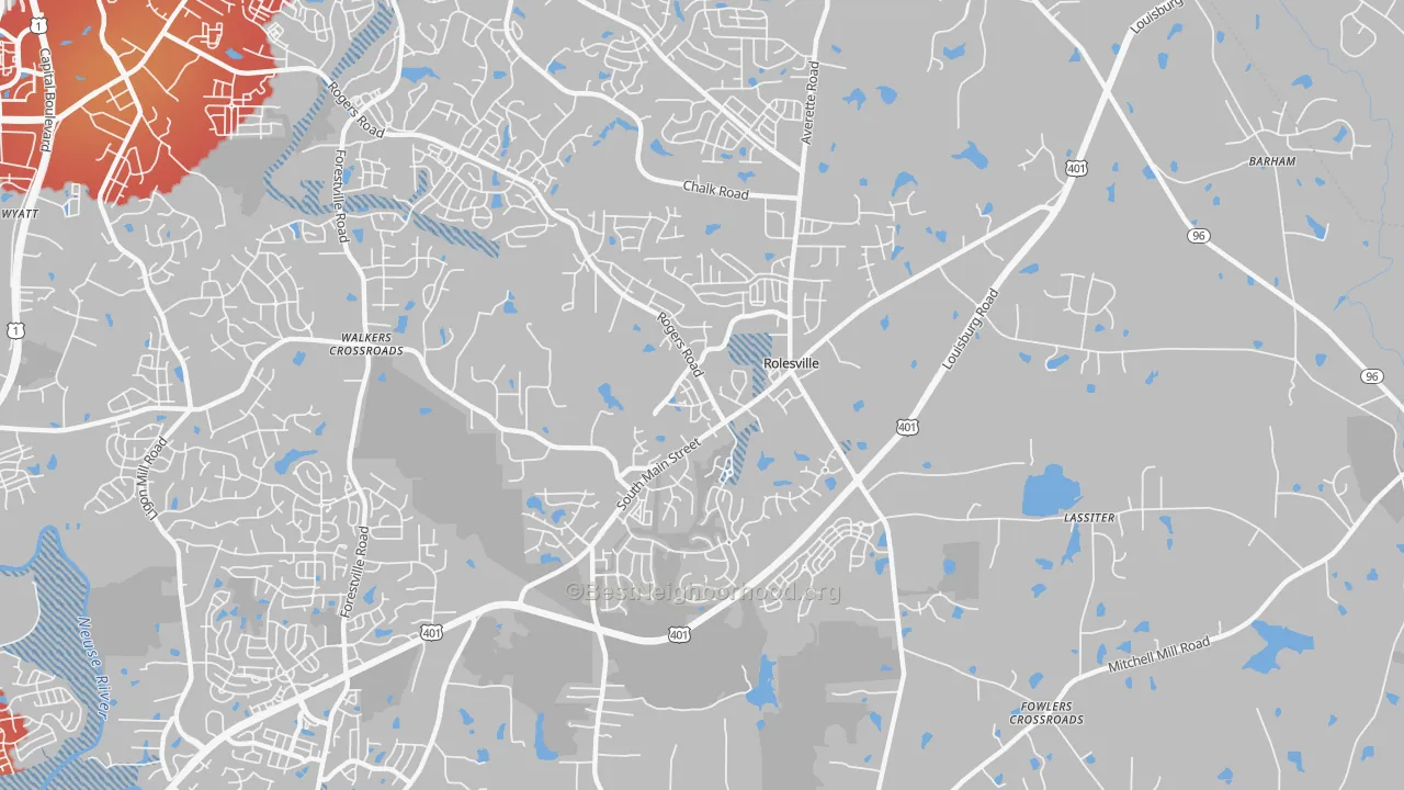 Transit Grade map of 27571, NC