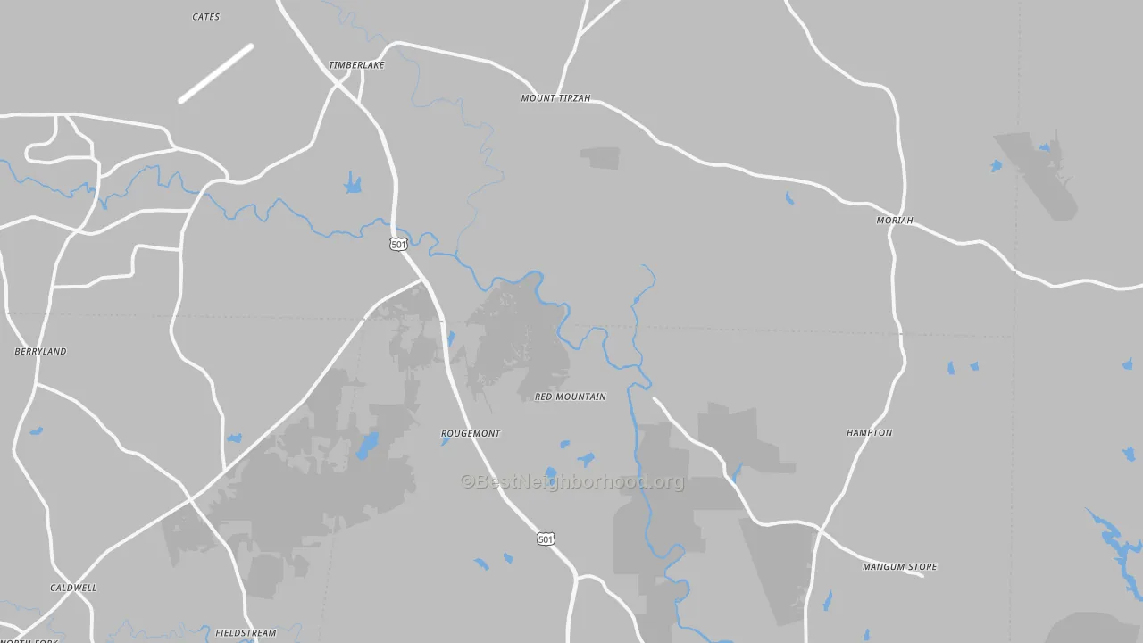 Transit Grade map of 27572, NC