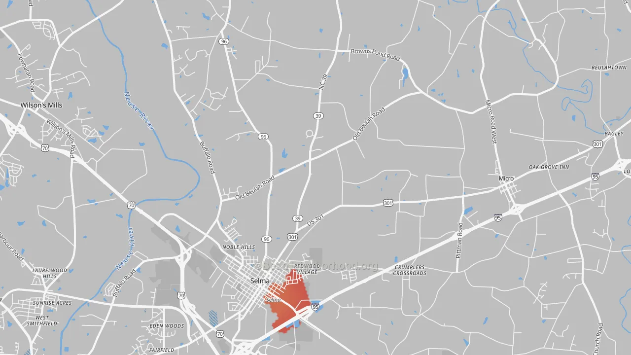 Transit Grade map of 27576, NC