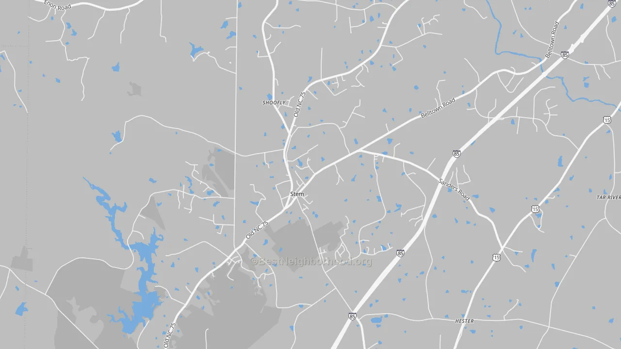 Transit Grade map of 27581, NC