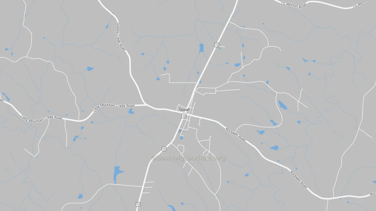 Transit Grade map of 27582, NC
