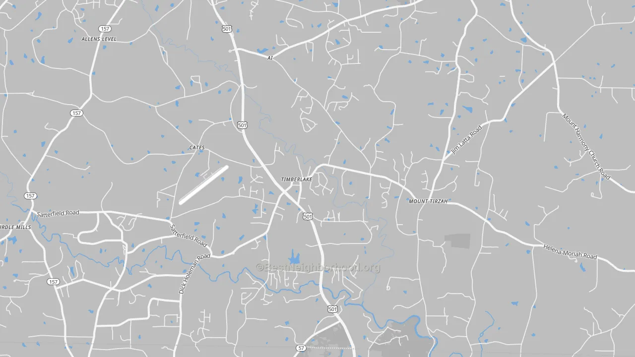 Transit Grade map of 27583, NC