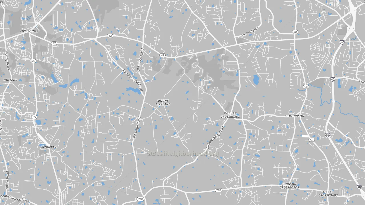 Transit Grade map of 27592, NC