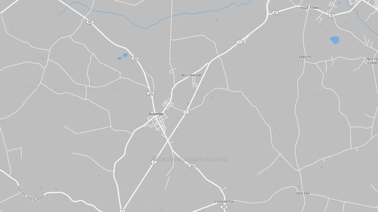 Transit Grade map of 27805, NC